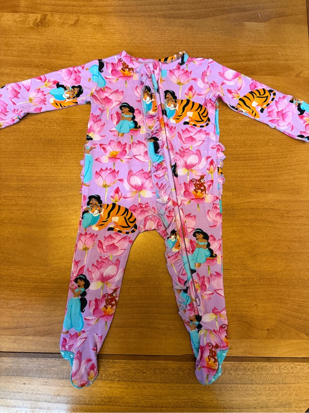 Posh Peanut x Disney Aladdin One-Piece Footed Pajamas Newborn